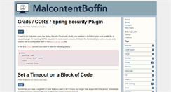 Desktop Screenshot of malcontentboffin.com